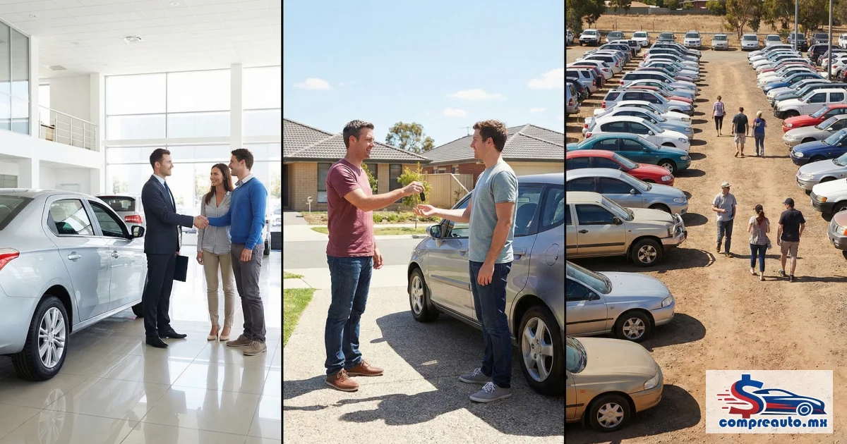 Comprar Auto: Particular vs Agencia vs Lote - Pros y Contras